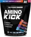 NutraBio – Amino Kick – All in One Performance Formula Energy, Hydration, Recovery 20 Servings, (Variety Pack) – 6g Aminoacidi – Support Muscle Building