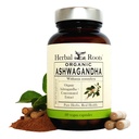 Herbal Roots Ashwagandha Capsule | Extra Strength 1.000mg per Serving | Ayurvedic per la salute generale per gli uomini e le donne | 60 capsule vegane
