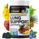 BIO KRAUTER Lung Detox Gummies - 60 Vegan Chews - Lung Cleanse Supplement w/Vitamin C & Mullein Leaf Blend - Supporto respiratorio