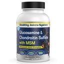 Glucosamina Chondroitin MSM Supplemento per Joint & Bone Health - 120 capsule | Supporto misto & Discomfort Rilievo per schiena, ginocchio, mani