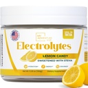Zucchero Zero - Polvere di elettroliti di caramelle di limone - Idratazione rinfrescante - Caffeina Free Energy con tutti gli ingredienti naturali - Vegan, Keto & Paleo - Miscela di bevanda di elettroliti senza zucchero - 37 Serve