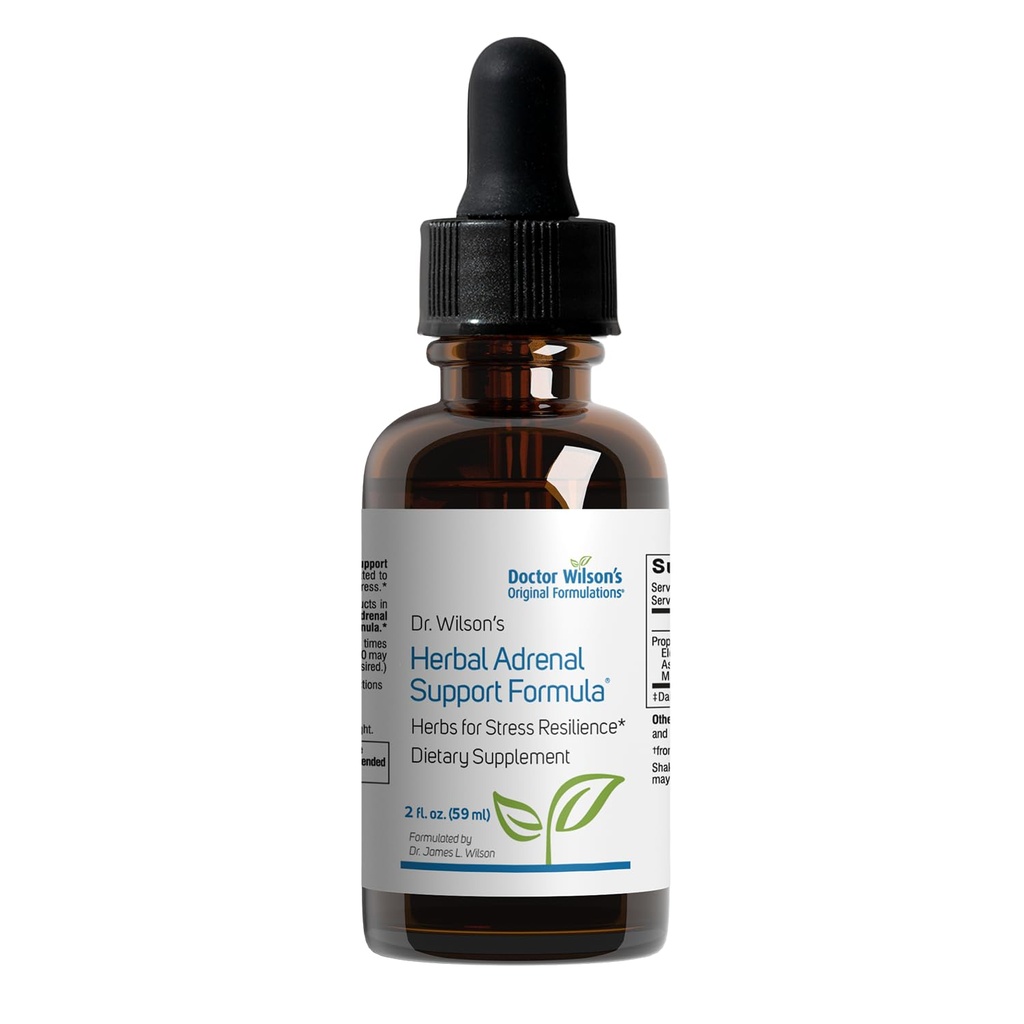 Dr. Wilson's Herbal Adrenal Support Formula Erbe adogeniche per uso quotidiano, sonno e supporto energetico 2 once