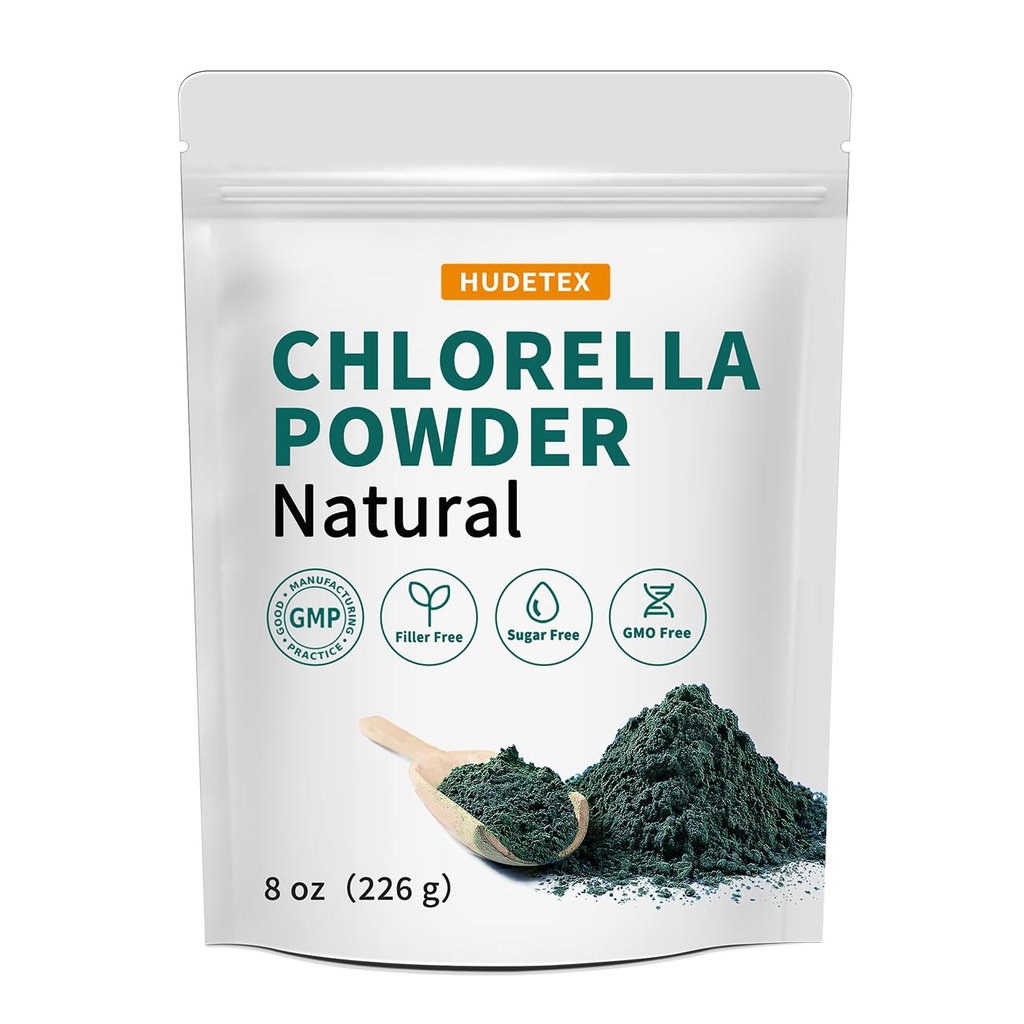 Polvere di clorella naturale-clorofilla, supporta il sistema immunitario e la funzione del fegato, mantenere la gioventù, Vegan, ricco di proteine vegane e vitamine, 8 oz.