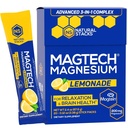 MagTech Magnesium Drink Mix - Sugar Free Lemonade - 3 Forme di Magnesio: Magtein L-Threonate, Glycinate & Taurate - 200mg Chelated Magnesium Complex - Supports Relax & Brain Health - 20 Servings