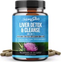 Detox & Cleanse - 28-in-1 Liver Repair & Support Supplemento per Men & Women with Milk Thistle, Aceto di sidro di mele, Estratto di radice di dente di leone & estratto di carciofo - Non-GMO, 60 capsule