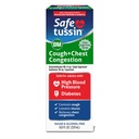 Safetussin DM Cough & Chest Congestion, 8 oz, Expectorant Mucus Relief, Cough Relief Syrup, Sicuro per gli adulti con alta pressione sanguigna & diabete