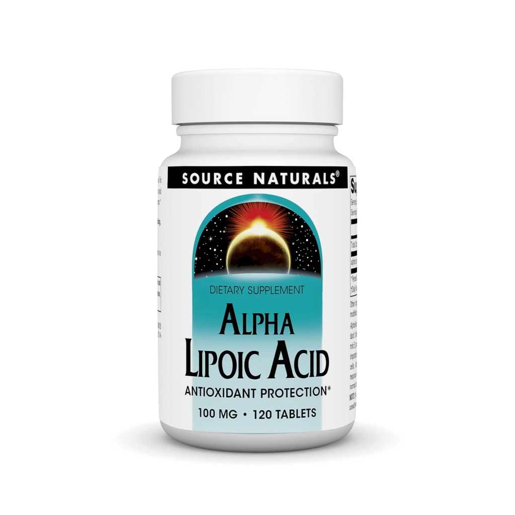 L'acido lipoico alfa sostiene il metabolismo sano dello zucchero, la funzione del fegato e la generazione di energia* - 100 mg - 120 compresse