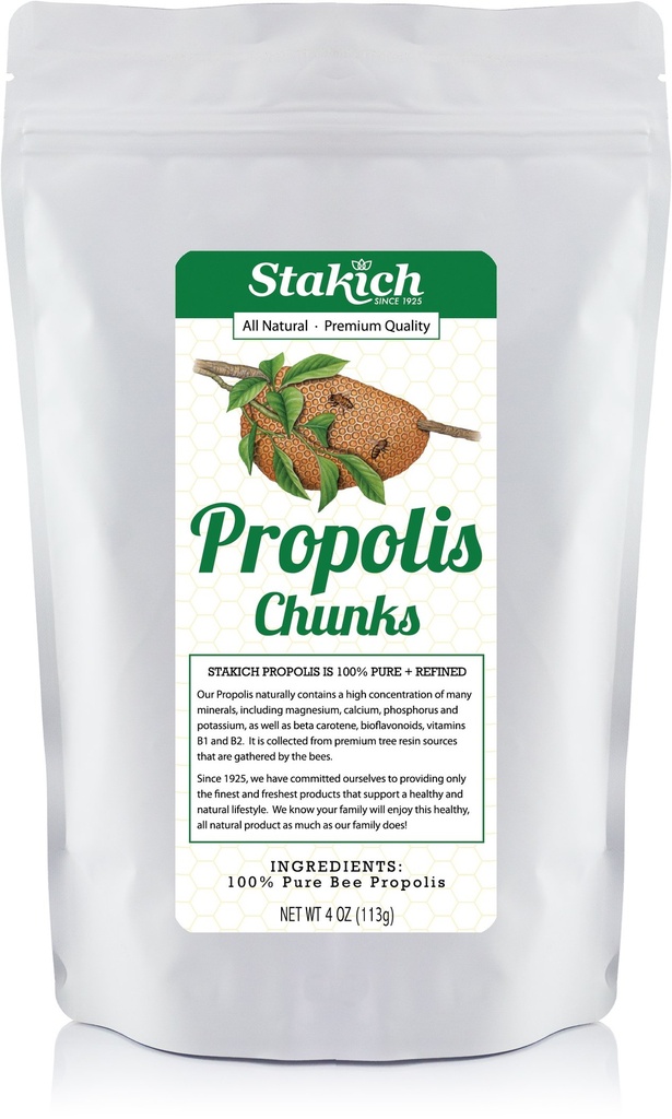 Stakich Bee Propolis Chunks - puro, naturale - 4 oncia