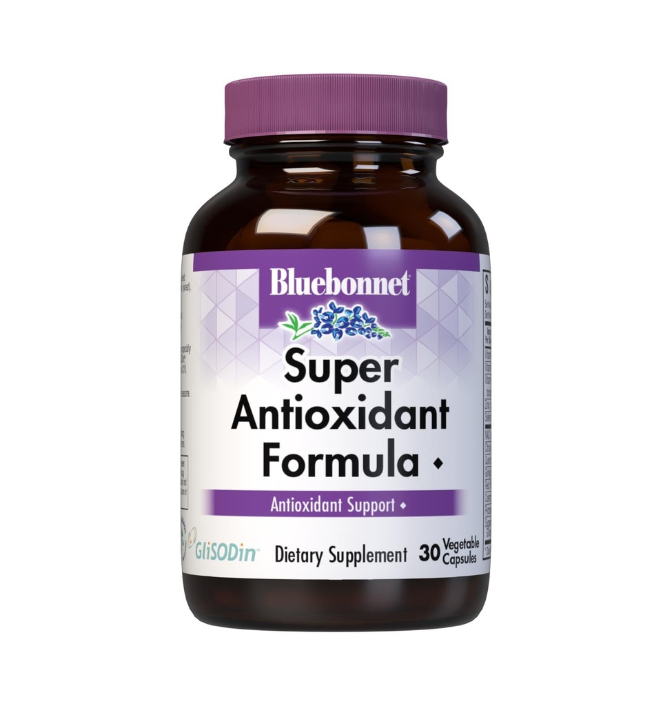 BlueBonnet Super Antiossidante Formula Capsule Vegetariani, 30 Conte
