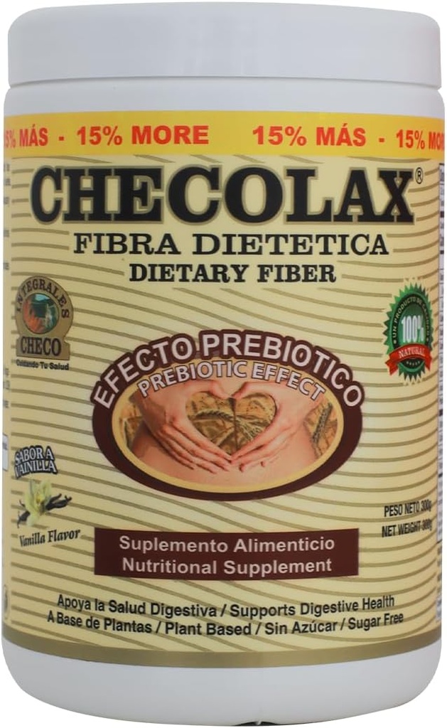 Naturalmente, Supporta Regolarità, Bloating Relief & Gut Health, Sugar Free, Non-GMO, Plant-Based - Essential Fiber Boost, Vanilla (10.5 oz)