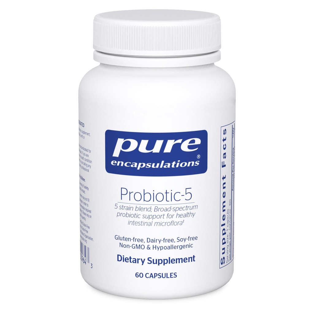 Pure Encapsulations Probiotic-5 | Dairy and Soy Free Probiotic Blend to Support Immune and Gastrointestinal Health | 60 capsule