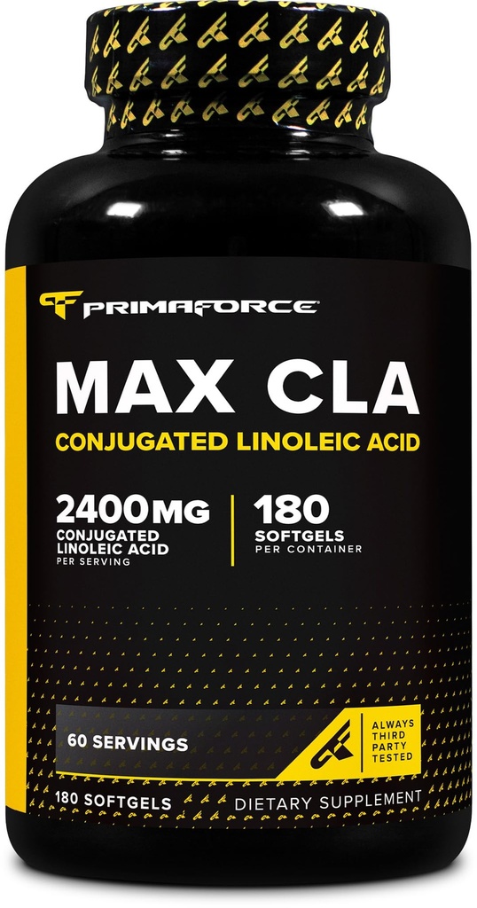 Primaforce CLA 2400 mg per Serving (180 softgels) - Max CLA - per uomini e donne, non stimolante, GMO Free & Gluten Free