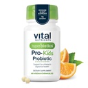 Iperbiotici Vital Nutrients Pro Kids Probiotic | Probiotici per bambini senza allergeni per bambini | Immune mirato, Gut e salute digestiva | Arancio senza zucchero | 60 compresse masticabili