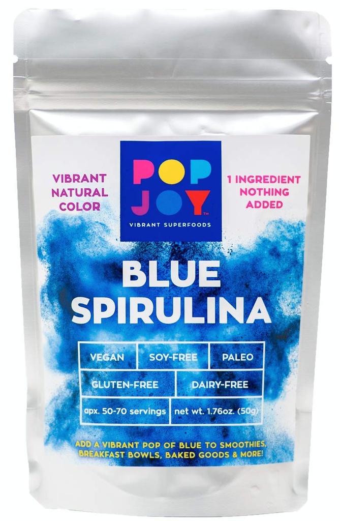 Polvere SPIRULINA blu al 100% di POPJOY - SUPERFOODI Vibranti