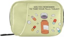 Naanle 7 giorni sacchetto della pillola - Portable Weekly Pill Organizer con cerniera, dimensione compatta per il supporto supplemento di vitamina