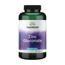 Swanson Zinc Gluconate - Supplemento minerale Promuovere la salute della prostata, la salute della visione, e il supporto immunitario - Modulo di glucosio per l'assorbimento ottimale - (250 capsule, 50 mg ogni)