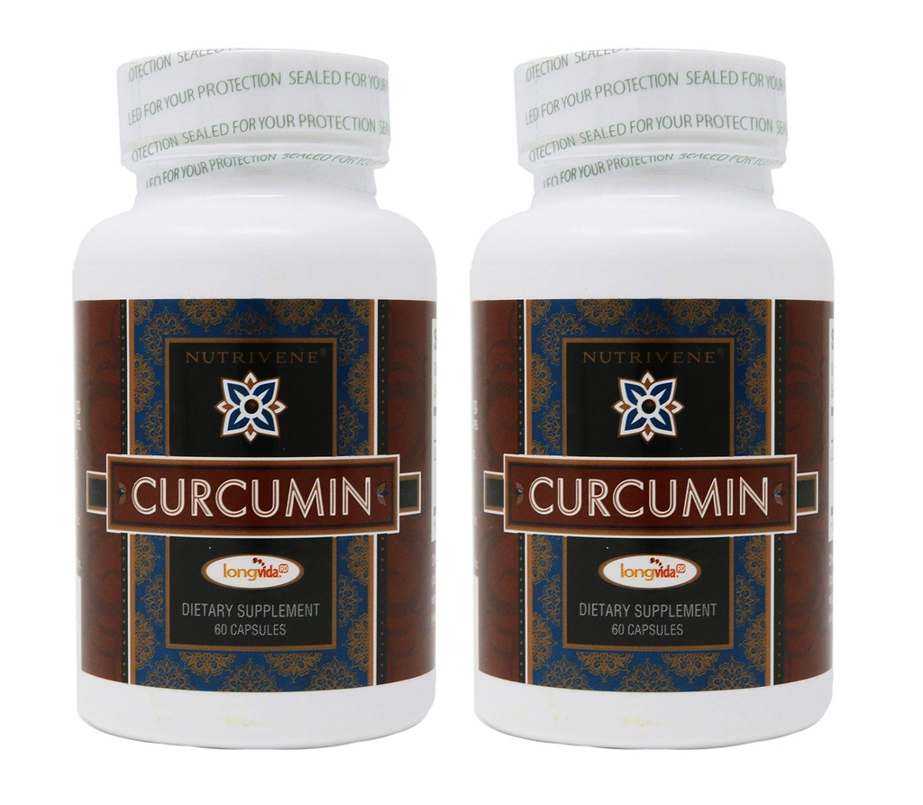 2-Pack Curcumin Longvida di Nutrivene (500 mg, 60 capsule)