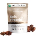 Sprout Living, Epic Protein, Polvere di proteine vegetali e superfoods, Polvere di proteine organiche da 20 grammi, adaptogeni, funghi, vegan, non OGM, senza glutine (1 Pound, 12 Servings)