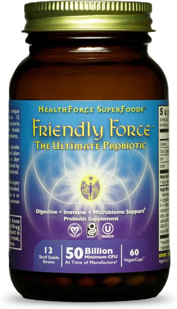 HEALTHFORCE SUPERFOODS Friendly Force - Capsule - 60 capsule Vegan