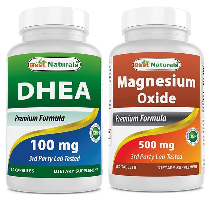 I migliori naturali DHEA 100 mg & Magnesio Ossido 500 mg