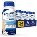 Assicurare la scorza di Vanilla Nutrition Originale con la fibra | Small Meal Sostituzione Shake | Pronto per bere | 9g Protein, 27 Vitamine e Minerali | 8 fl oz - 24 Pack