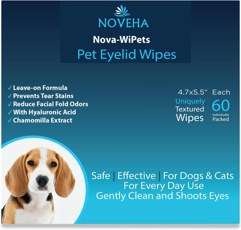 NOVEHA Pet Drops | Soluzione avanzata di Lanosterol (60 conteggi)