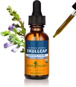 Estratto di liquido di Skullcap organico certificato di Herb Pharm per il supporto del sistema nervoso, alcool di canna organica, 1 oncia