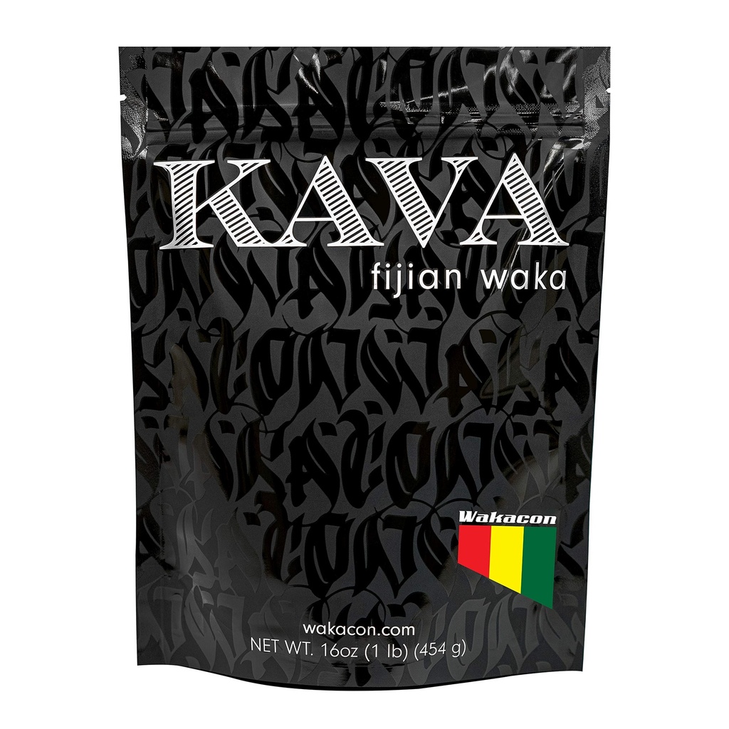 Polvere di Kava Waka – Autentica, Noble Kava Root Polvere da Fiji – Premium, Responsabile Fonte, 16 Oz