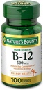 Vitamina di Bounty della natura B-12 500 mcg, 100 conte (pacchetto di 2)