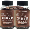 Ceylon Cinnamon Zucchero Gratuito Gummies, (120ct 2000mg/Serving) Supporto congiunto, Antiossidante, Delizioso Zucchero Torte di Mela, Vegan e Gluten Free