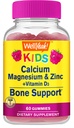 Calcium del bambino, magnesio, zinco + vitamina D3 Gummies di WellYes | Bone, muscolo e Nerve assistenza sanitaria, supporto immunitario | per gli uomini e le donne | Gluten Free, Non OGM | Raspberry Flavor | 60 Conte