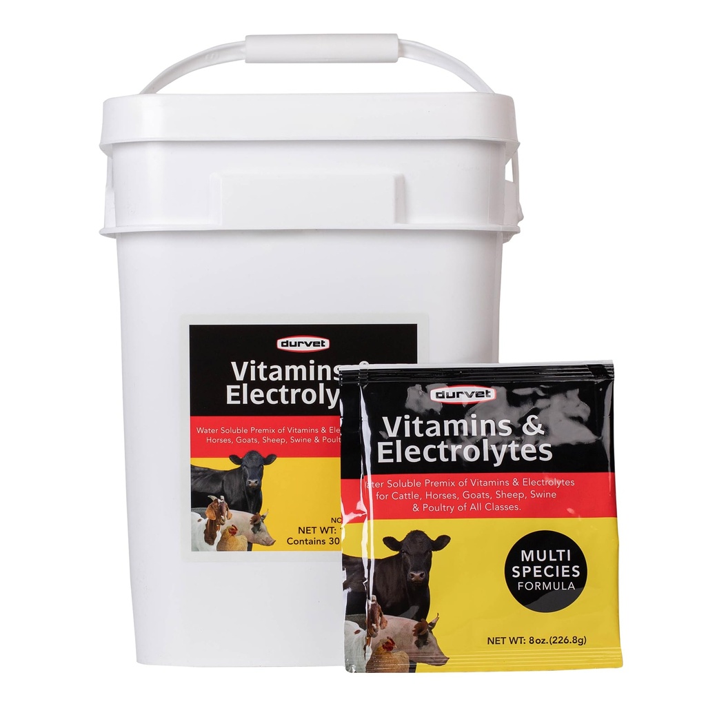 DURVET 136028 Vitamine ed Elettroliti, 8 oz