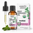 Gocce liquide organiche dell'olio di ImunShield Wild Oregano - Oregano a mano con 86-90% Carvacrol per il supporto immunitario e digestivo - Vegan, Non OGM, senza glutine, 1 fl. oz./ 30ml