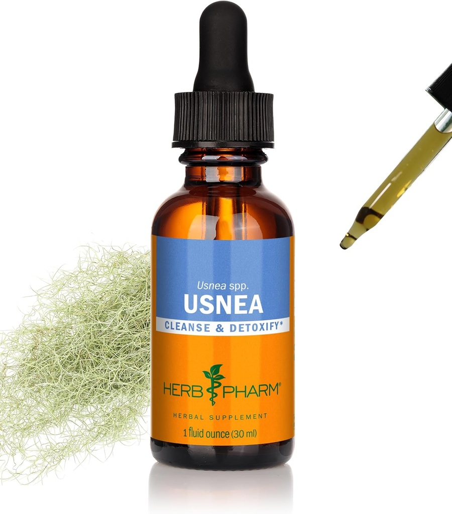 Estratto di liquido di Usnea di Pharm di erbe per la pulizia e la disintossicazione - 1 oncia (DUSNEA01)