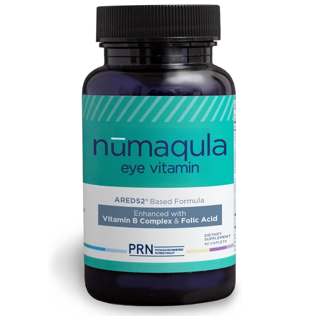 PRN nūmaqula Eye Vitamins - 90 capsule, 30 giorni di alimentazione - AREDS2-Based Eye Supplements con Lutein, Zeaxanthin, Vitamina B Complex & Vitamina E per il supporto maculare avanzato
