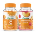 Vitamina C 750mg + Magnesio 85mg, Gummies Bundle - Grande Degustazione, Supplemento alla vitamina, Senza glutine, OGM libero, pancia masticabile