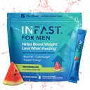 Miscela di bevanda di digiuno intermittente per gli uomini BHB Estratto di chicco di caffè verde per energia e messa a fuoco sostenibile (Watermelon) - 30ct