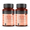 pureclinica Acido Ialuronico 300mg x 360 Compresse (2 Bottiglie di 180-12 Mesi di Alimentazione). Acido ialuronico a tripla resistenza. 300% più forte di qualsiasi altro tablet HLA.