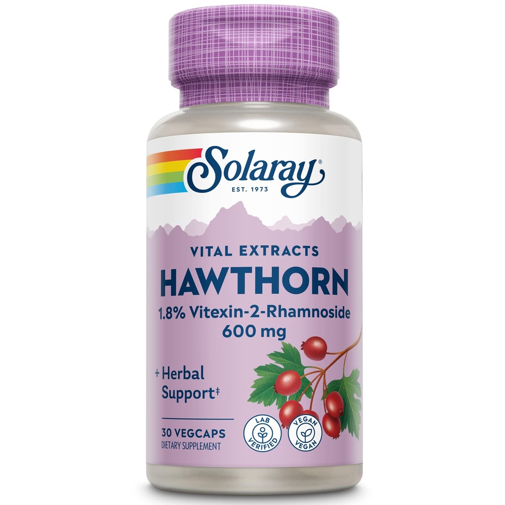 SOLARAY One Daily Hawthorn Extract Supplemento, 600mg | 30 Count