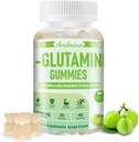 L-Glutamina Gummies 1000 mg, con Trehalose, L Glutamine Supplemento Supporto Intestinale, Boost Immune & Muscle Health, per Adulti & Bambini, Non OGM, Vegan, Gluten Free, Uva Flavor, 60