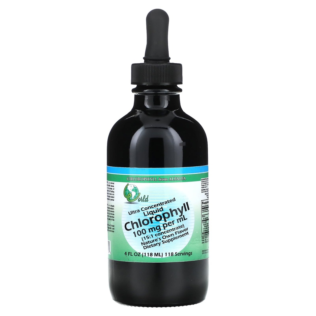WORLD ORGANIC Liq Chlorophyll 15:1 Concentrato, 0.02 Pound