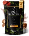 KIKI Green 8 Mushrooms Powder Extract - 4 oz Complesso adaptogenico per Caffè e Smoothies - Lion's Mane, Chaga, Reishi, Cordyceps, Maitake, Shiitake - Focus and Energy