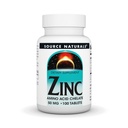 Fonte Naturals Zinc Aminoacido Chelato - 50mg - 100 compresse