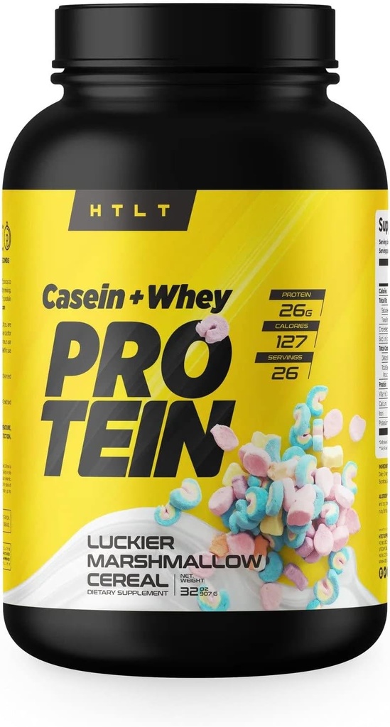 Caseina + Proteine del siero di HTLT | Polvere di siero di proteine del siero di siero di siero di siero e della caseina di siero di latte | Polvere proteica della caseina per i trattati di cottura, Cereali di Marshmallow del fagotto