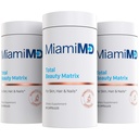 MiamiMD Total Beauty Matrix Collagen Integratori per Donne - Capsule Collagene con Vitamina C per Capelli, Pelle e Unghie - Cruelty Free - (60 Capsule) - 3 Pack