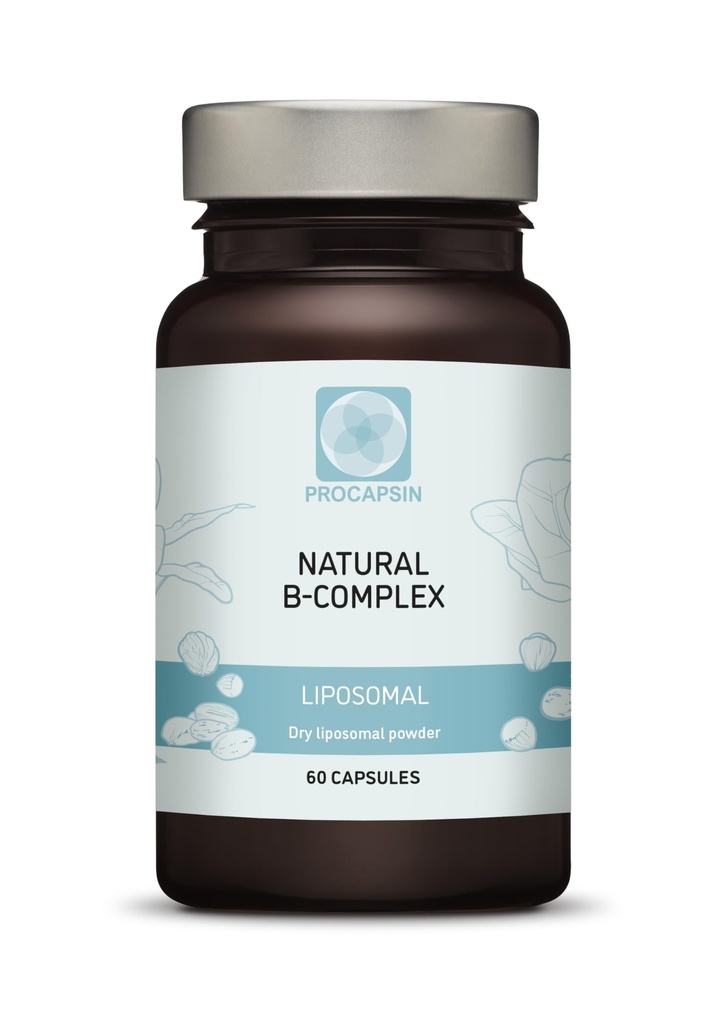 Capsule naturali Liposomali B Complex con tutte le 6 vitamine importanti B (60)