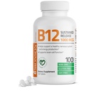 Bronson vitamina B12 1000 mcg Rilascio prolungato Premium Tablet non OGM Supporta il sistema nervoso, la funzione sana del cervello e la produzione di energia, 100 conte