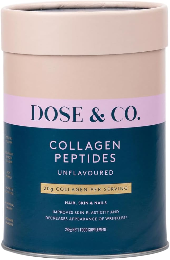 DOSE & CO. Peptidi di collagene puri per capelli, pelle e unghie, non aromatizzati - 10oz Polvere supplemento