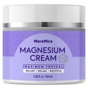 Crema di Magnesio per sonno e sollievo muscolare: Notte Topical calmante e profonda lozione di rilassamento - Crampe senza riposo Leg & Joint Care Lotion - Lavanda 3.38 Fl. Oz.