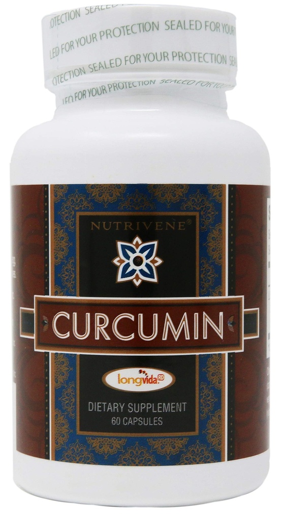 Curcumina, LongvidaTM di Nutrivene (500 mg, 60 capsule)
